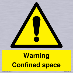 Warning Confined space